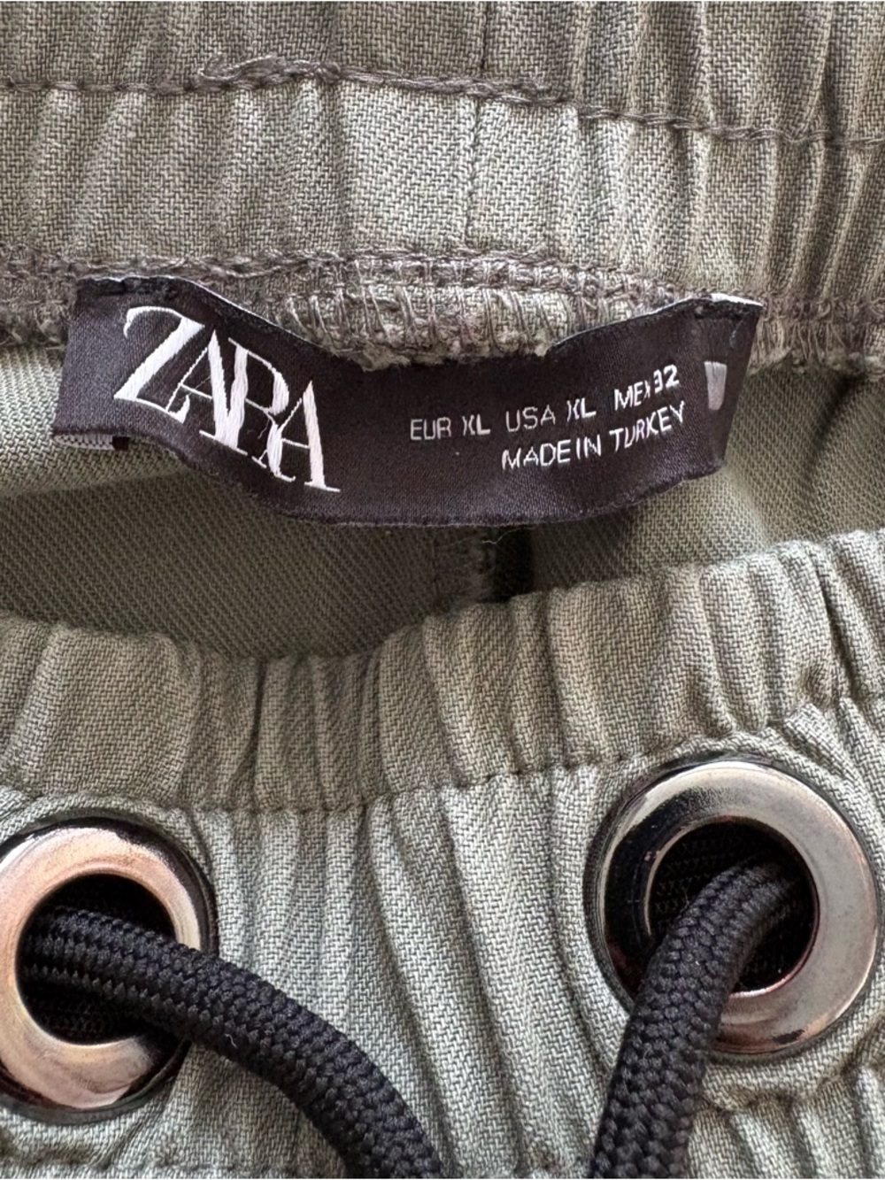 Zara Women’s‎ Jogger Pants In Light Khaki Green Size XL NWOT - Picture 15 of 16
